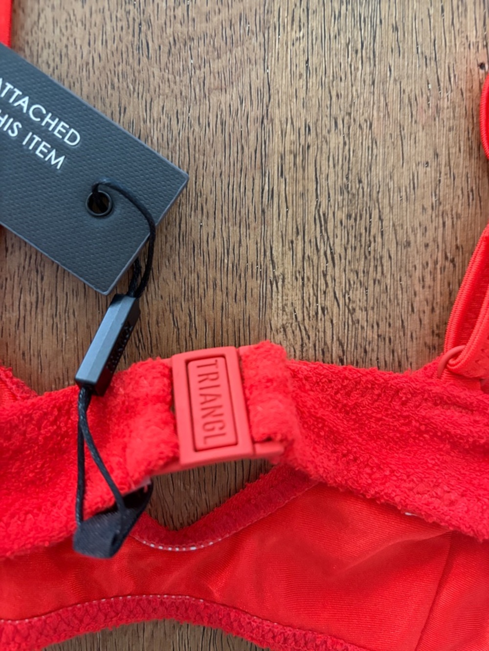 New Triangl MAIA Cerise Terry set - Picture 4 of 10
